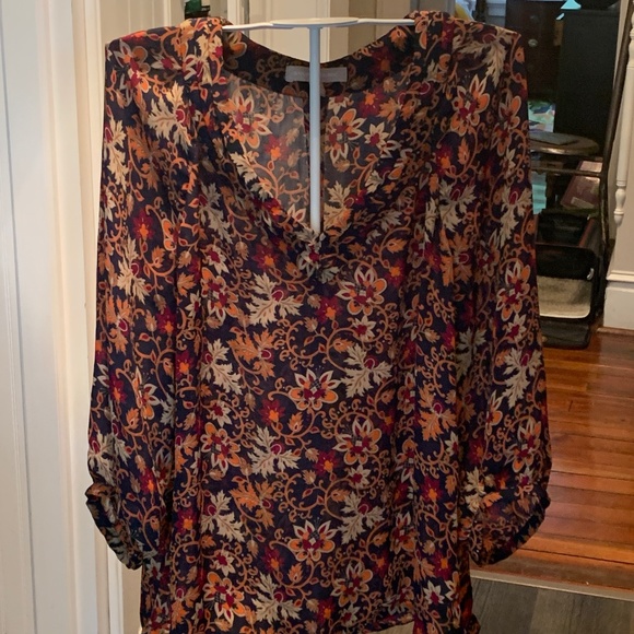 Banana Republic‎ 3/4 length puff sleeve blouse. Worn once - Picture 1 of 4
